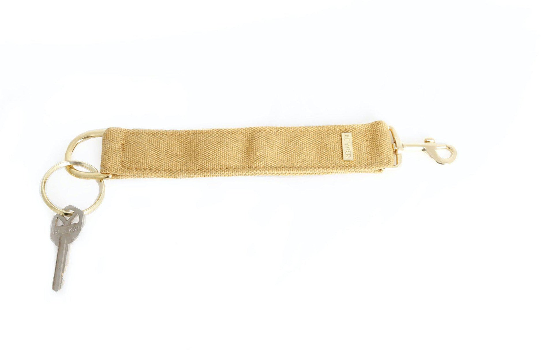 Beige canvas key ring by KEYPER