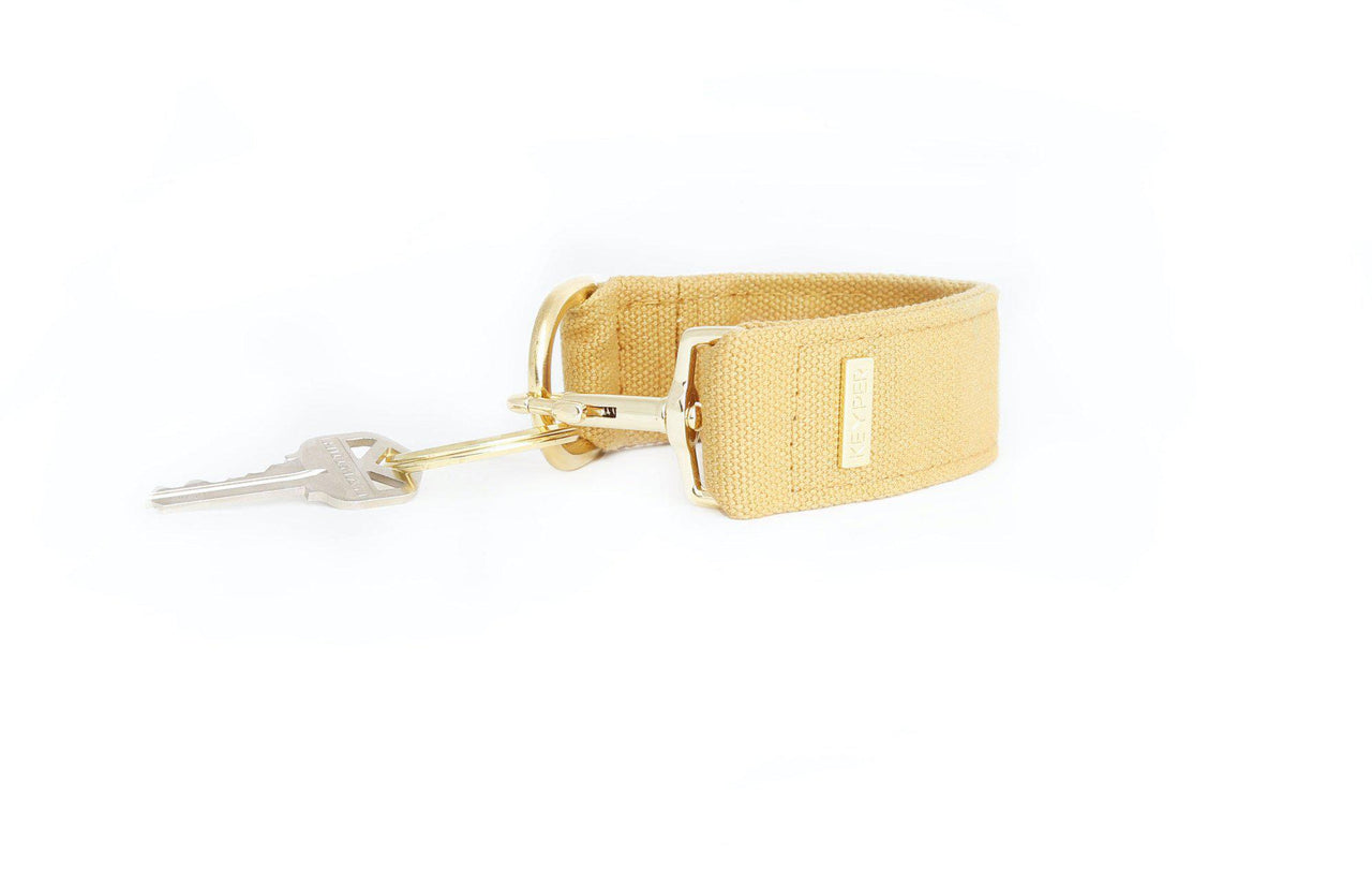 Beige canvas key ring by KEYPER