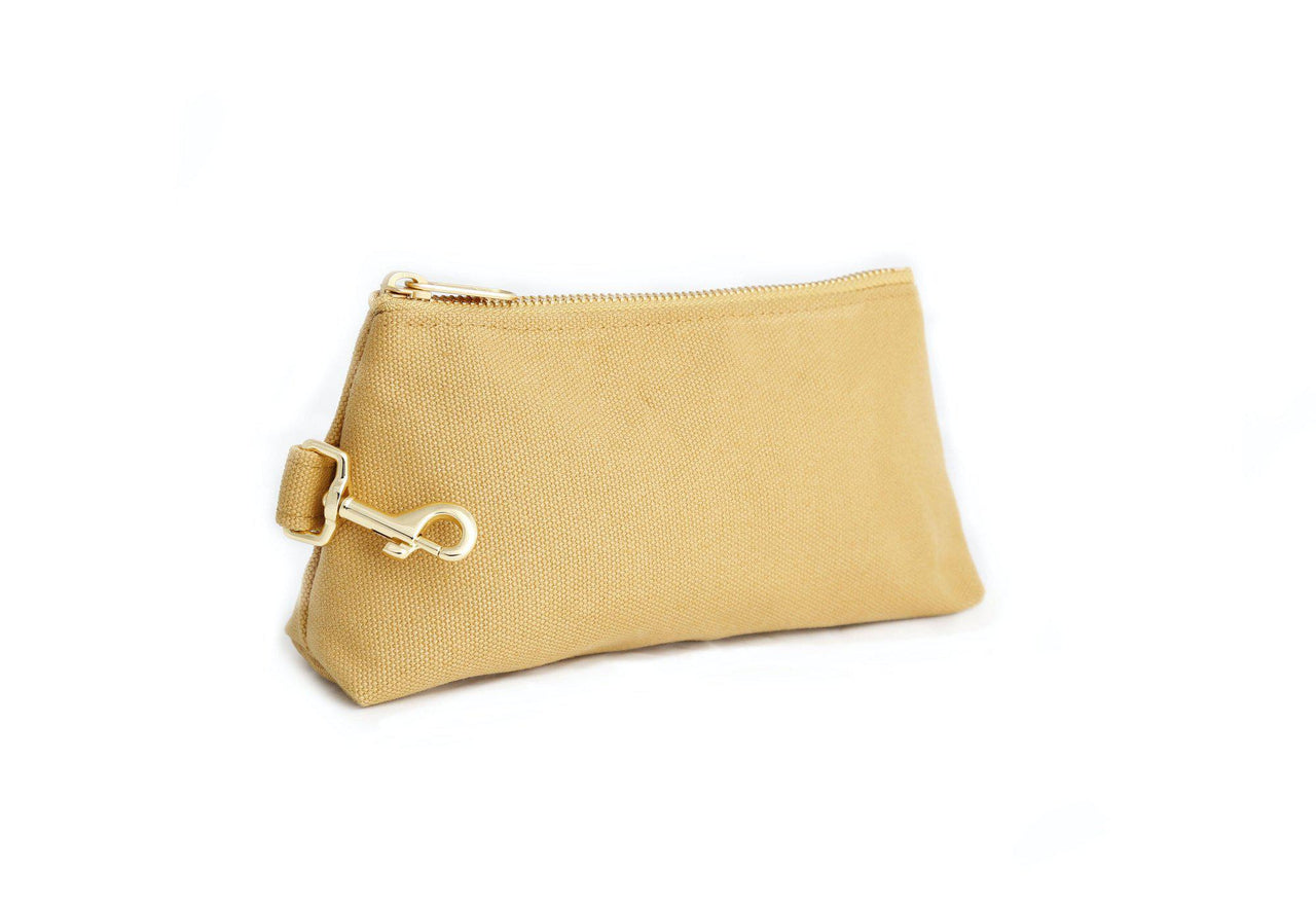 Beige canvas key ring wristlet by KEYPER