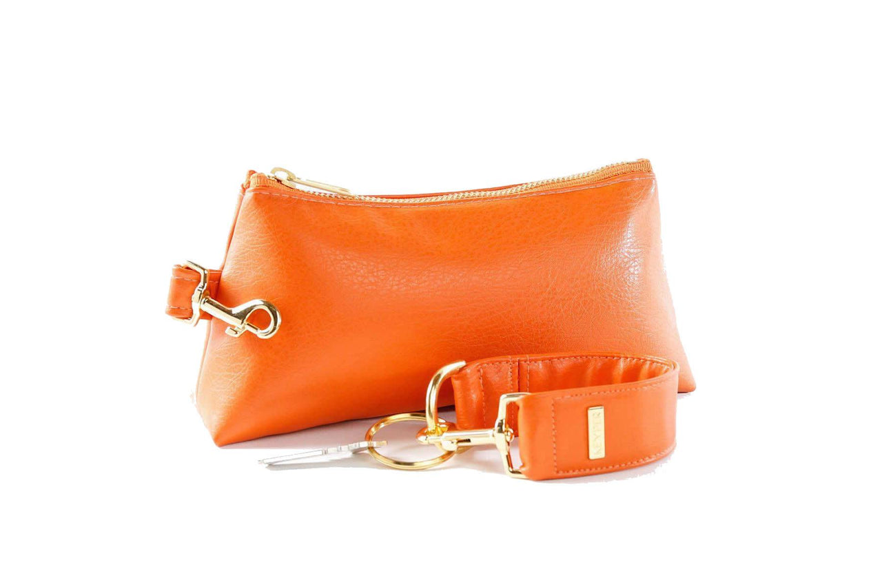 Persimmon Vegan Leather 2-PIECE WRISTLET SET