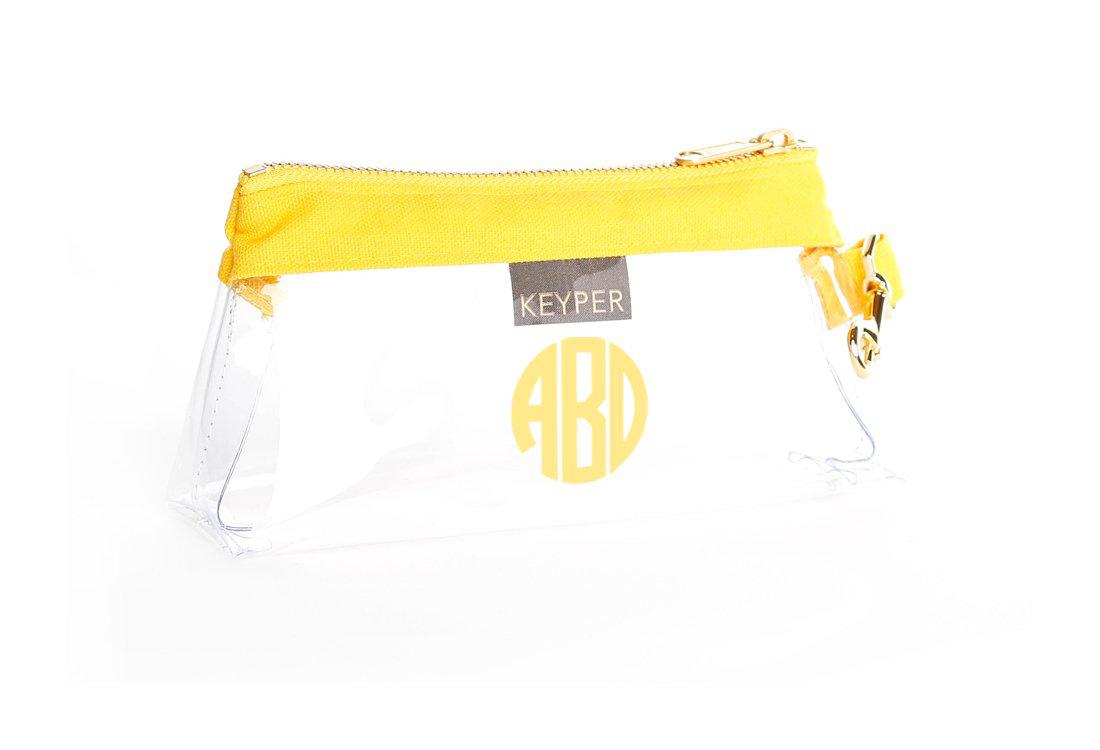 Sunshine Classic Canvas CLEAR Bag with monogram