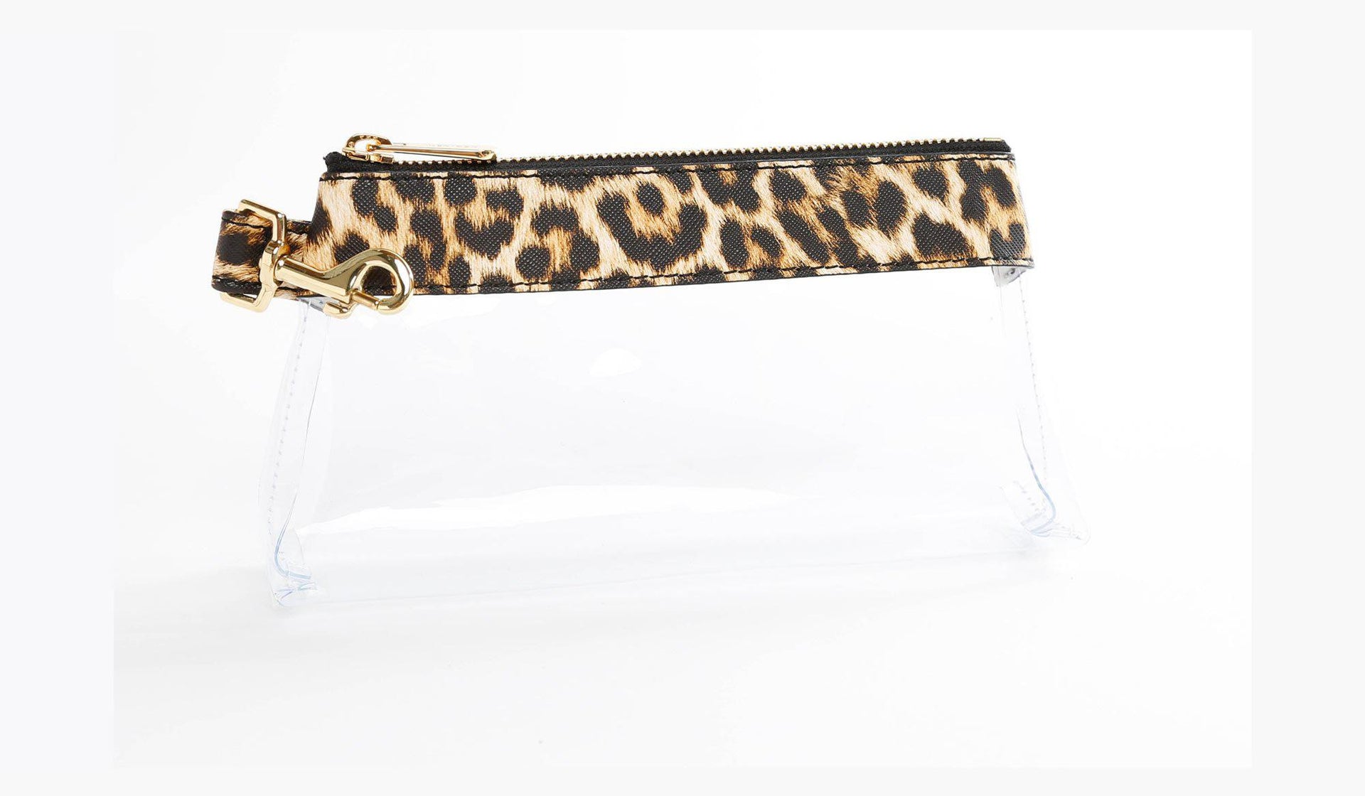 clutch purse, travel purse, key ring bracelet, faux leather (vegan), clear bag pouch, Wristlet Set