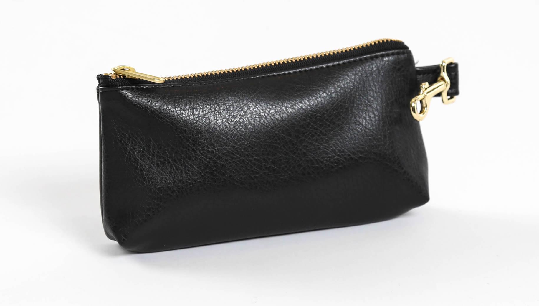 pouch, clutch purse, purse organizer, key-purse, faux leather