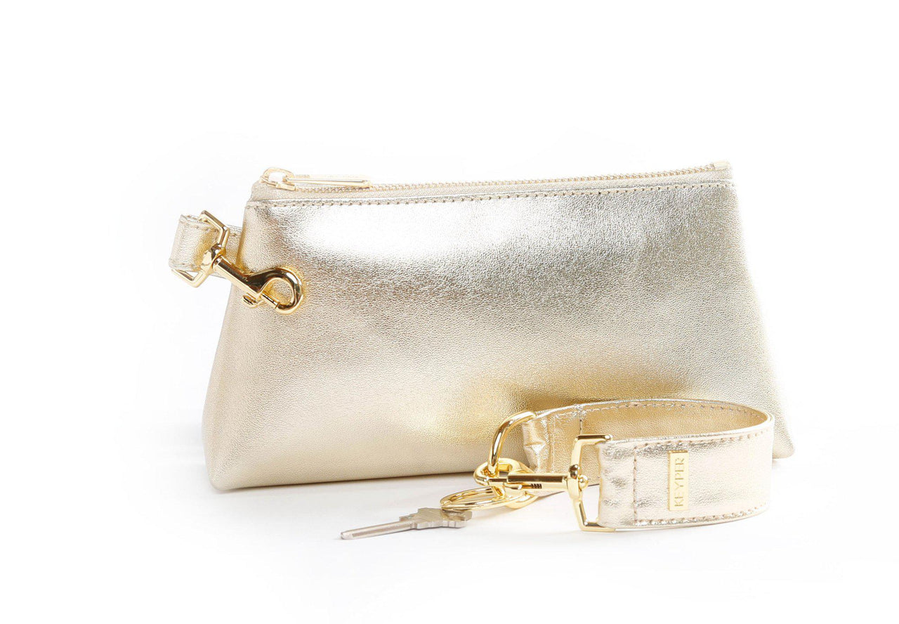 clutch purse, travel purse, key ring bracelet, leather,   pouch, Wristlet Set