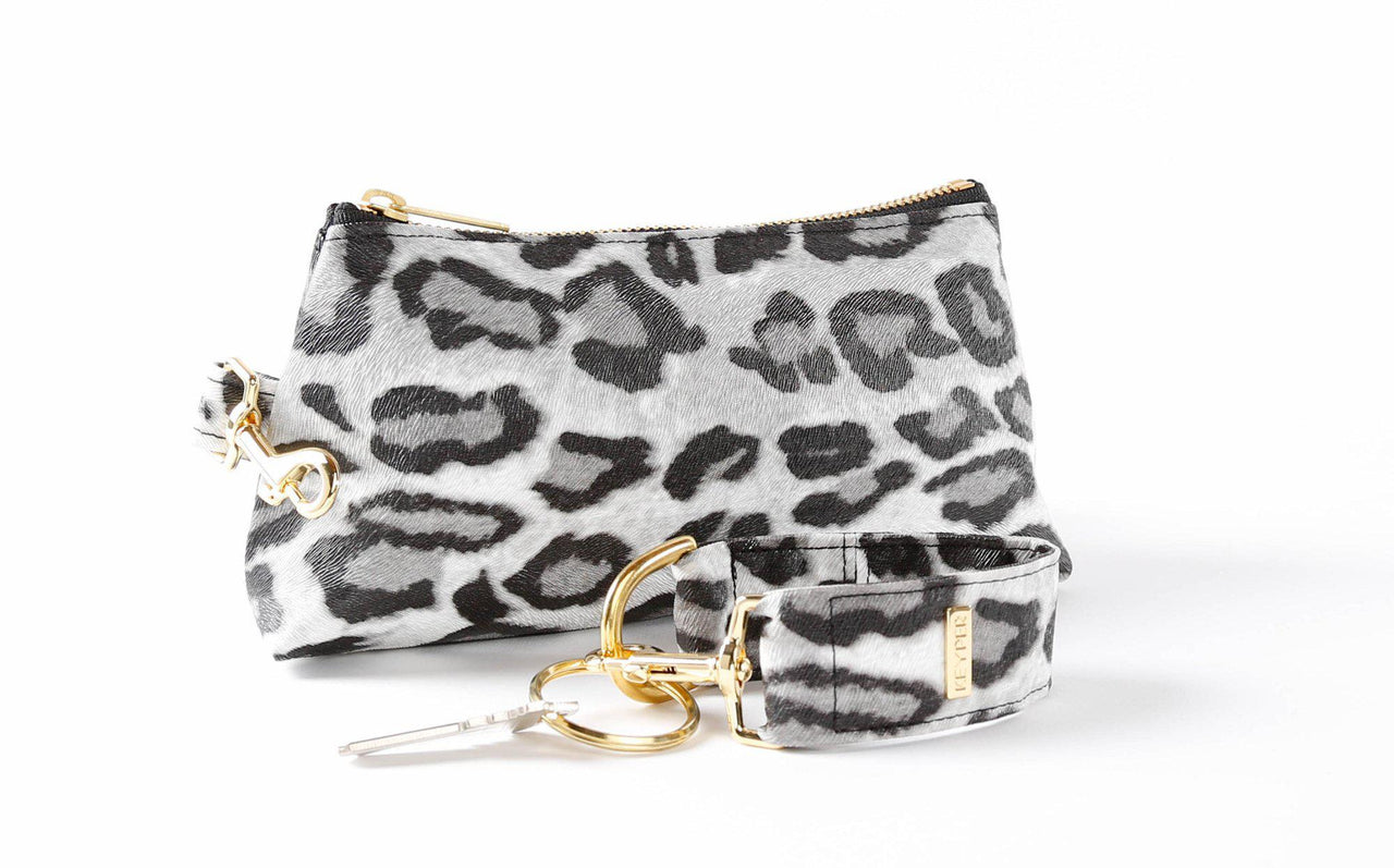 clutch purse, travel purse, key ring bracelet, faux leather (vegan), pouch, Wristlet Set