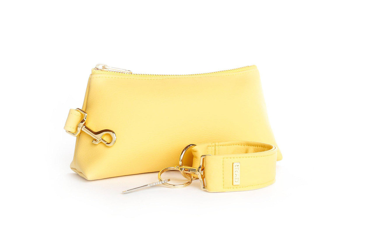 clutch purse, travel purse, key ring bracelet, faux leather (vegan), pouch, Wristlet Set