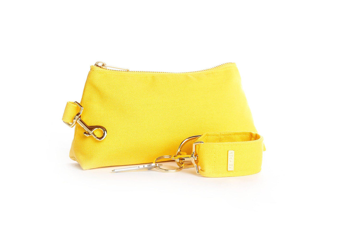 clutch purse, travel purse, key ring bracelet, canvas, pouch, Wristlet Set