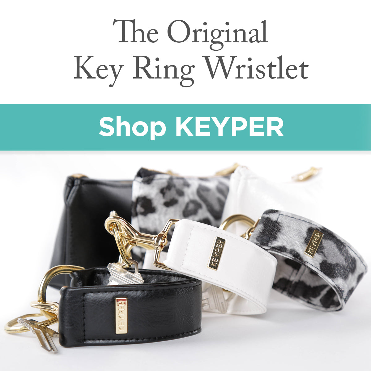 KEYPER® - THE key ring wristlet, wristlet bag, & wristlet set solution