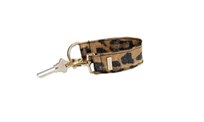 Brown Leopard Vegan Leather KEYPER® Key Ring