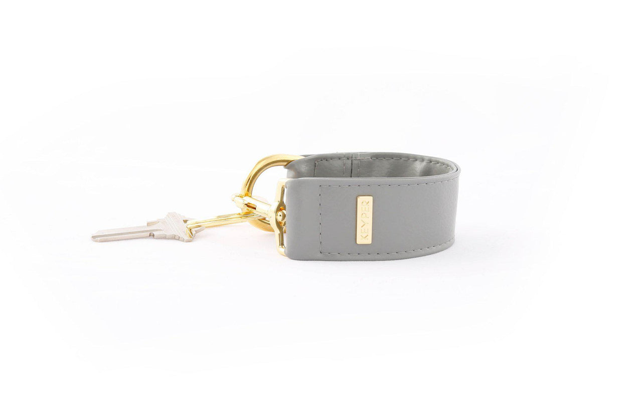 Cool Grey Vegan Leather KEYPER® Key Ring