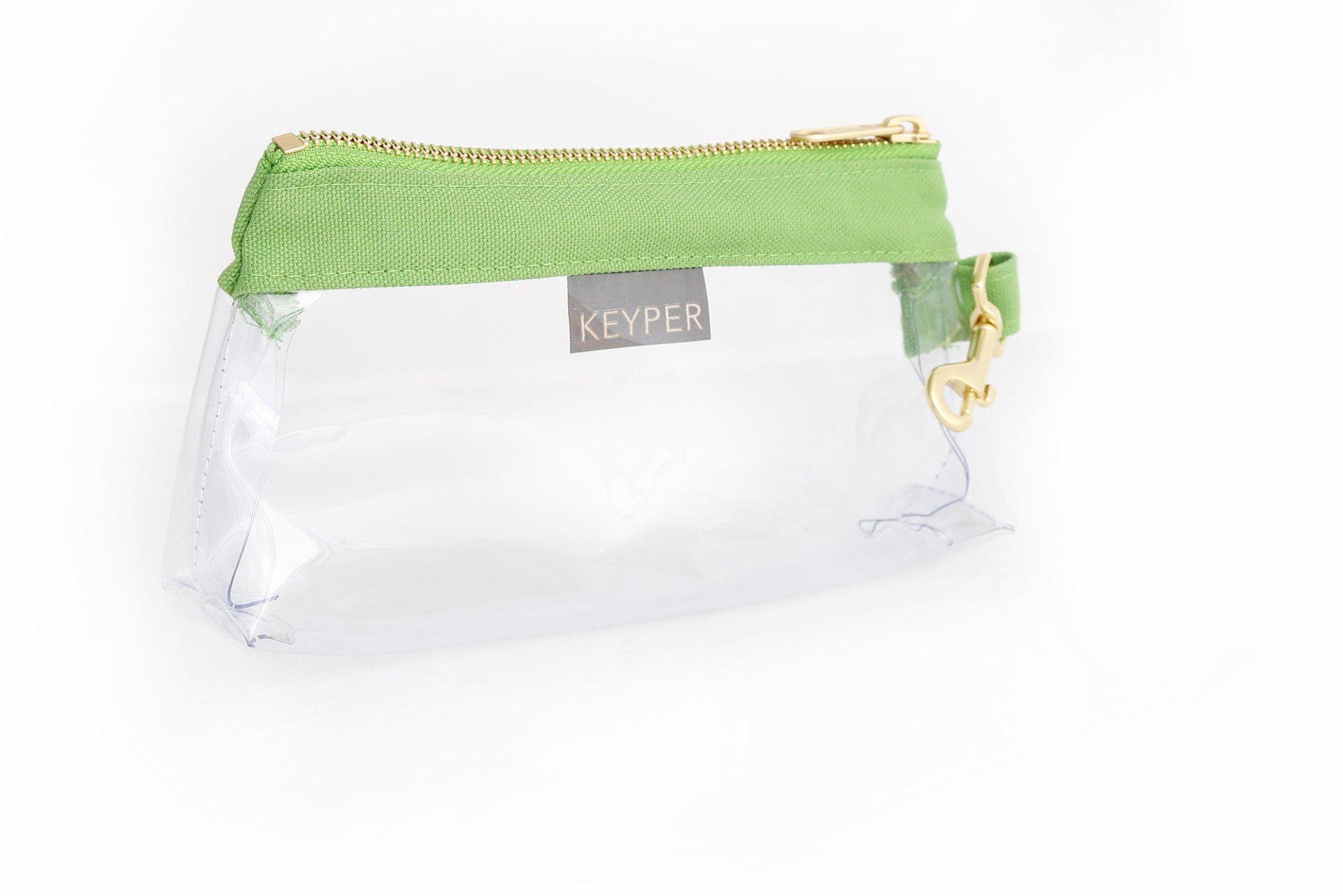 clutch purse, travel purse, key ring bracelet, canvas, duck cotton, clear bag pouch, Wristlet Set
