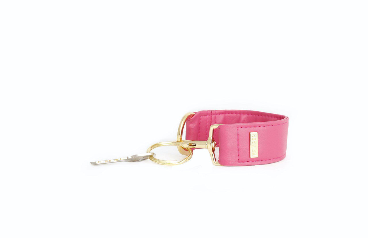 Bright Pink Vegan Leather KEYPER® Key Ring