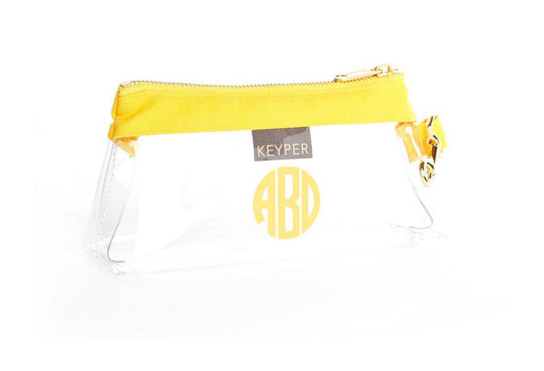Black Classic Canvas CLEAR Bag with monogram