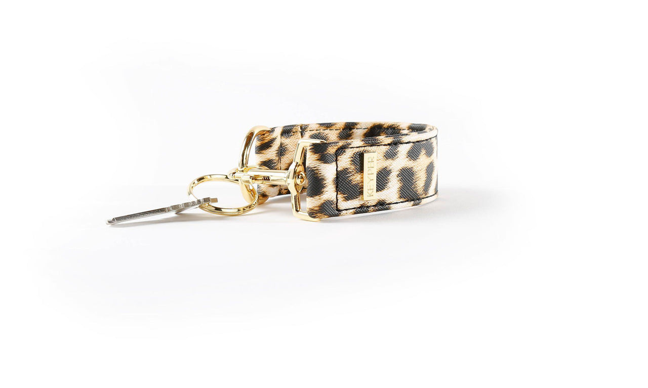 Classic Leopard Vegan Leather KEYPER® Key Ring