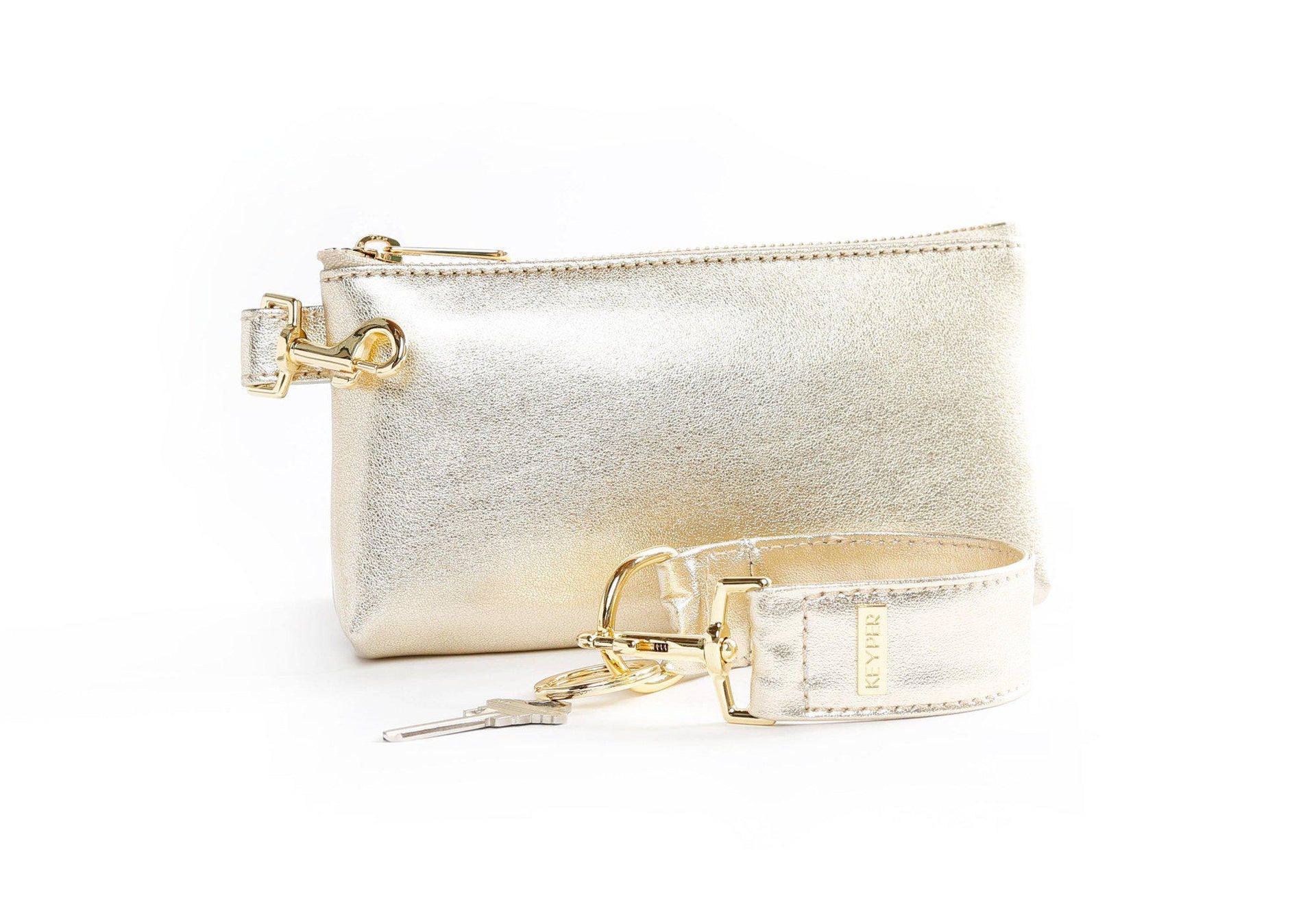 clutch purse, travel purse, key ring bracelet, leather,   pouch, Wristlet Set, clear bag 