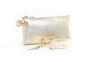 clutch purse, travel purse, key ring bracelet, leather,   pouch, Wristlet Set, clear bag 