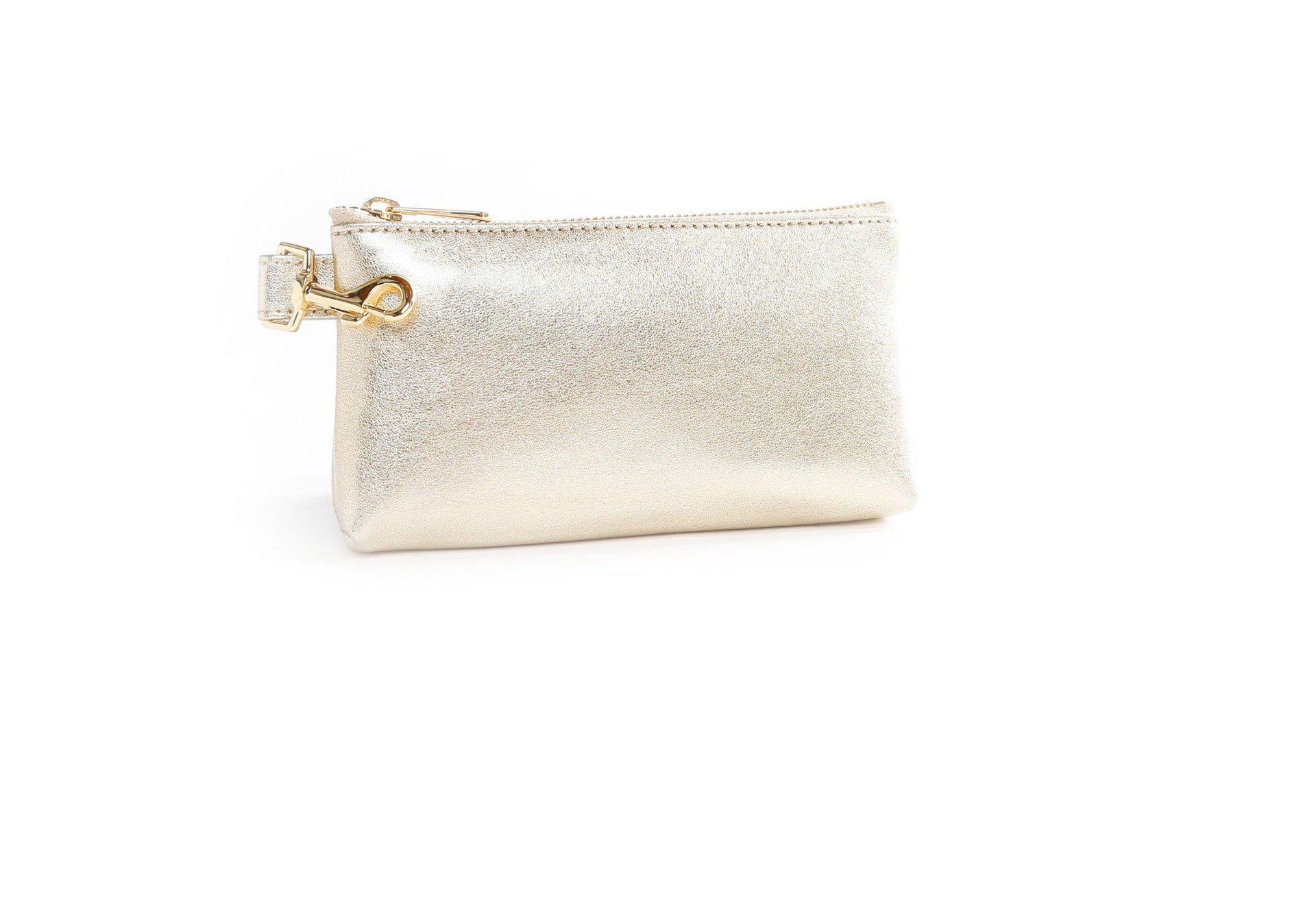 pouch, clutch purse, keyring bracelet, clear bag, leather