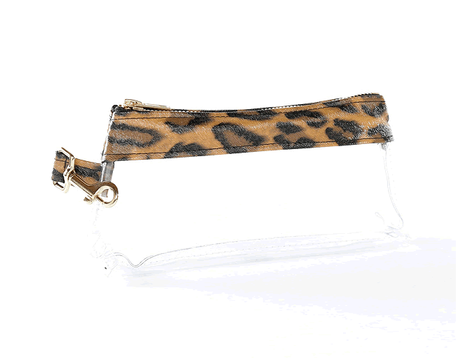 Clear leopard bag hotsell