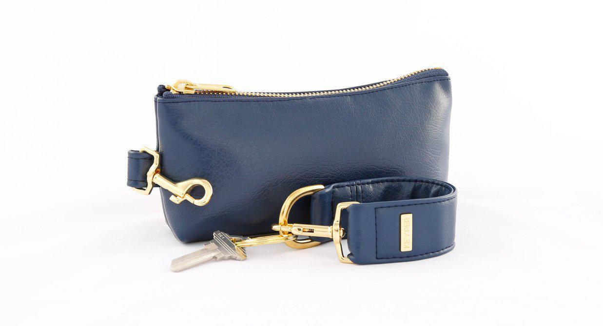 Navy cheap blue wristlet