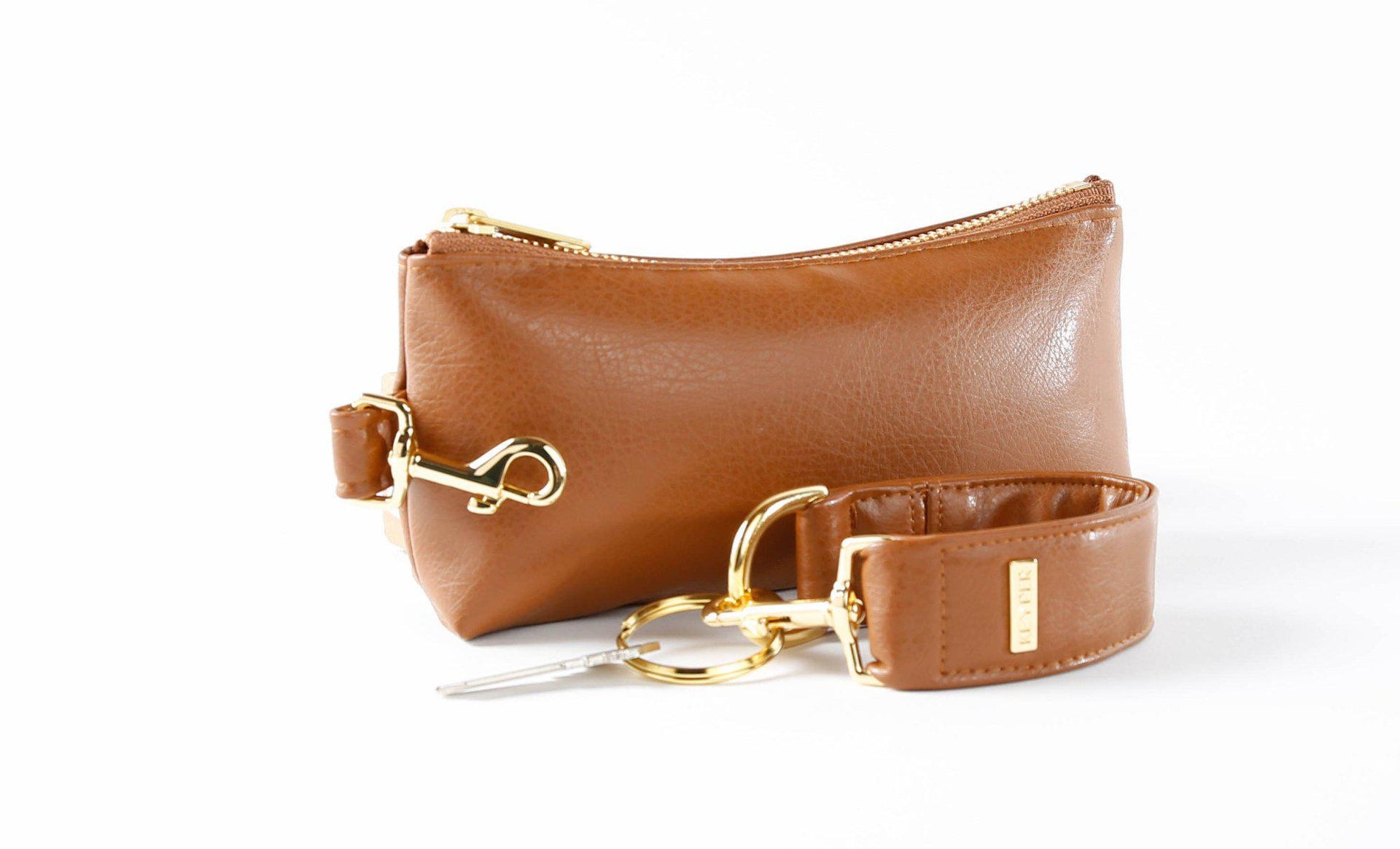 clutch purse, travel purse, key ring bracelet, clear bag, faux leather (vegan), pouch, Wristlet Set