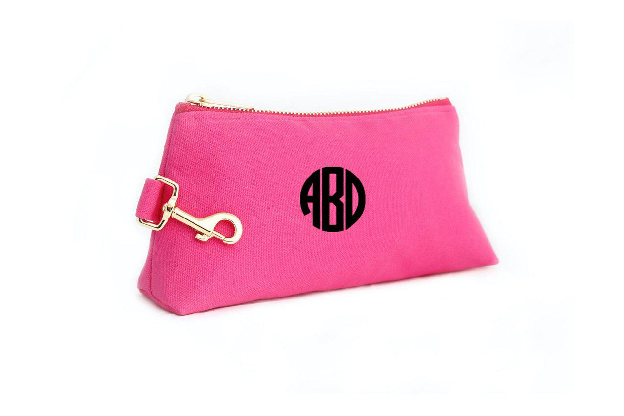 Pink Canvas LUXE Bag with monogram