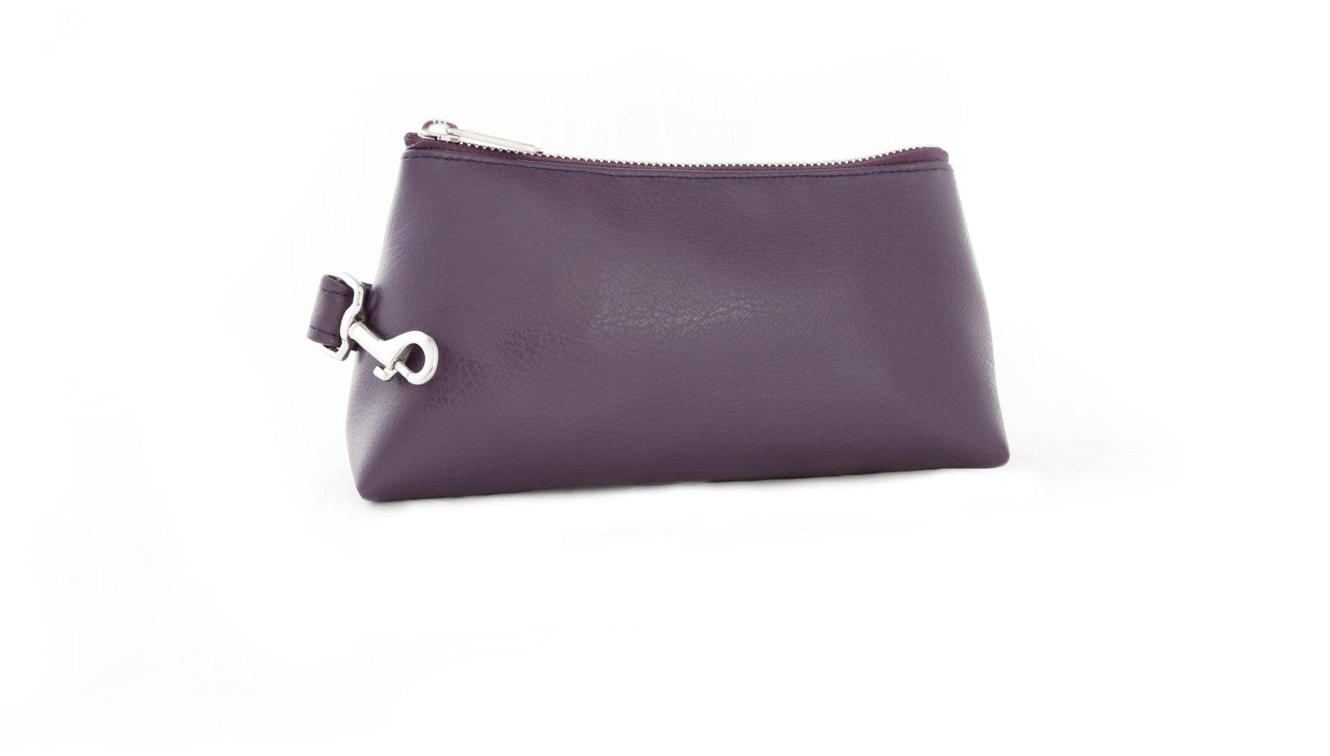 The Signature Bag, Your Clutch Purse Organizer Solution in Vegan, Leather-Like Style and Comfort Mini with Silver Hardware