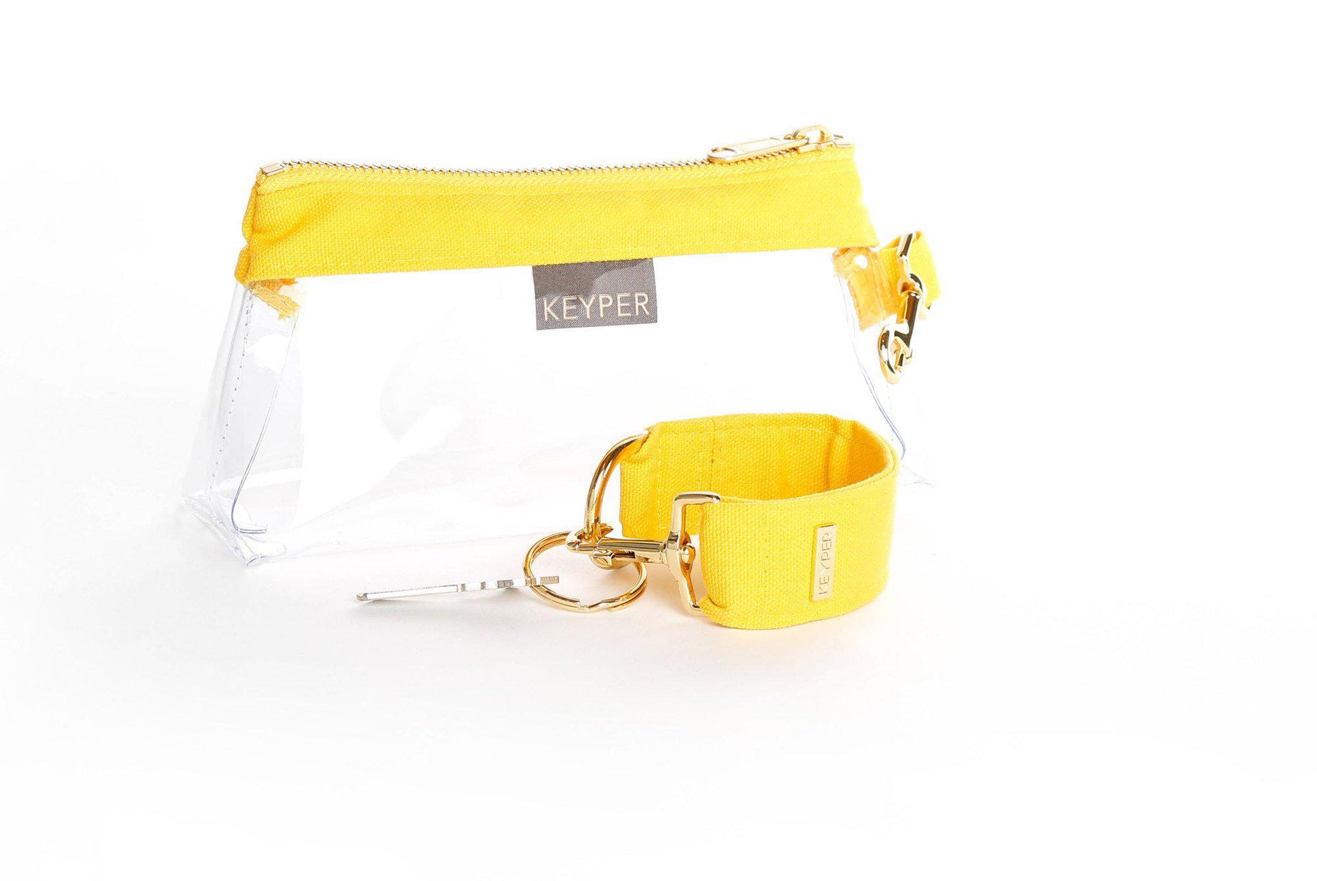clutch purse, travel purse, key ring bracelet, canvas, pouch, Wristlet Set, clear bag 