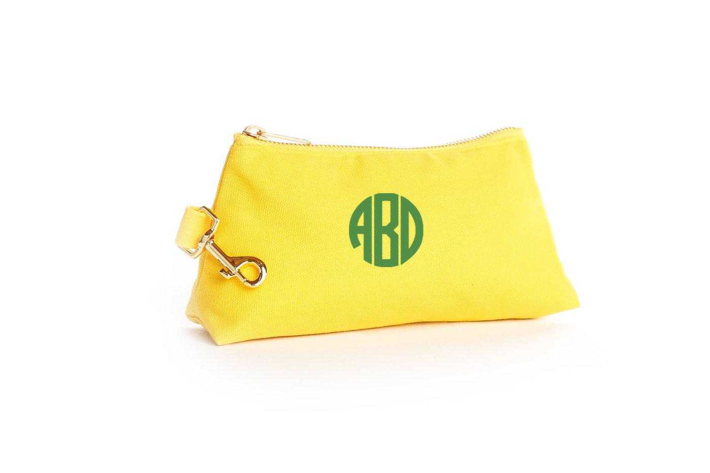 Monogrammed wristlet purses best sale